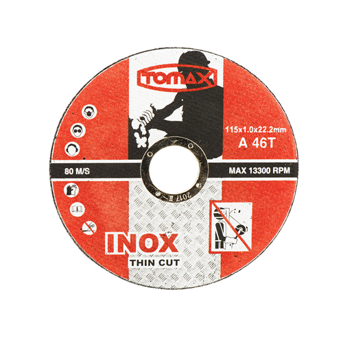 TOMAX İNOX KESİCİ 115 x 1,0 x 22 mm